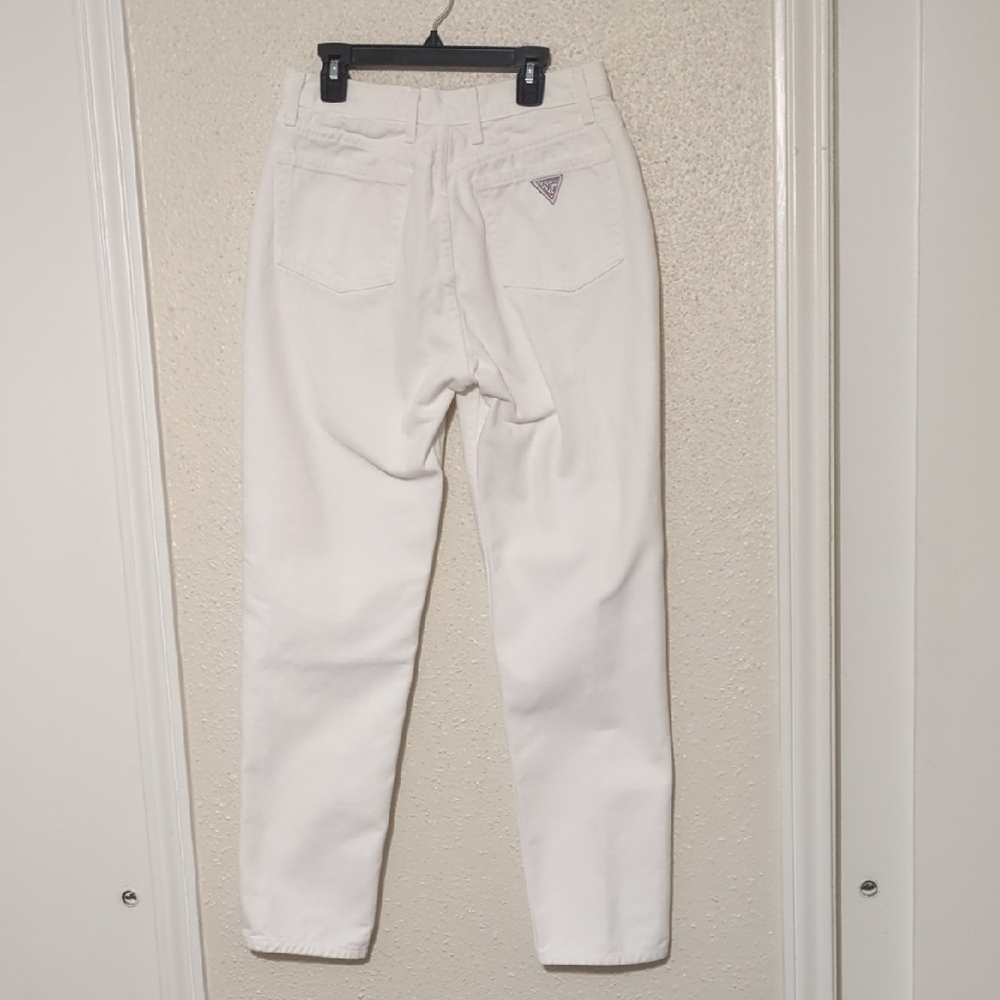 Guess White Straight Leg Jeans Classic Style